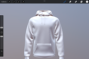 3D Model Hoodie for Procreate App, an Object 3D Model by Shorty Graphics Shop (Thumbnail 4 of 6)