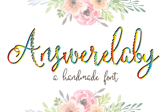 Answerelaby Script Font preview 4