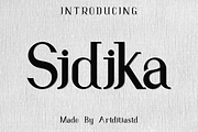 Sidika font, a Serif Font by artditiastd (Thumbnail 1 of 4)