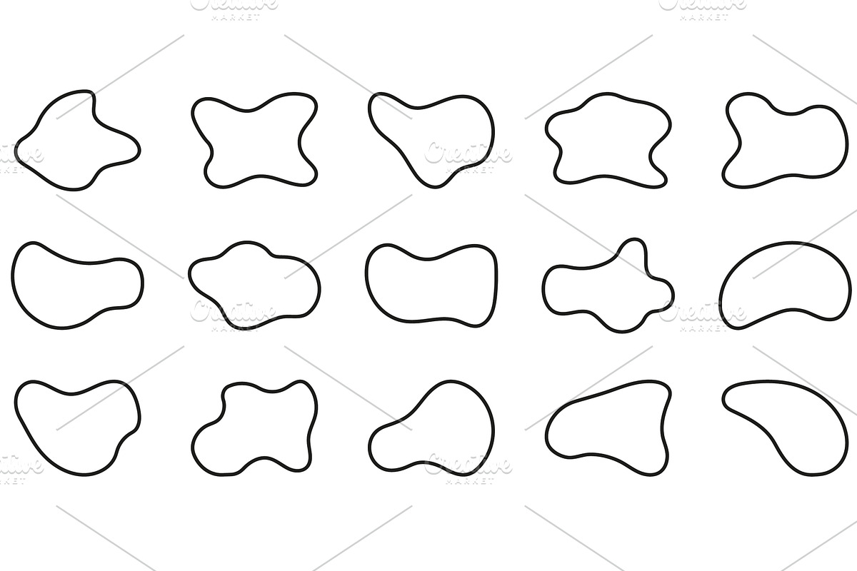 Organic Asymmetric Blotch, an Outline Icon by Vector Creator