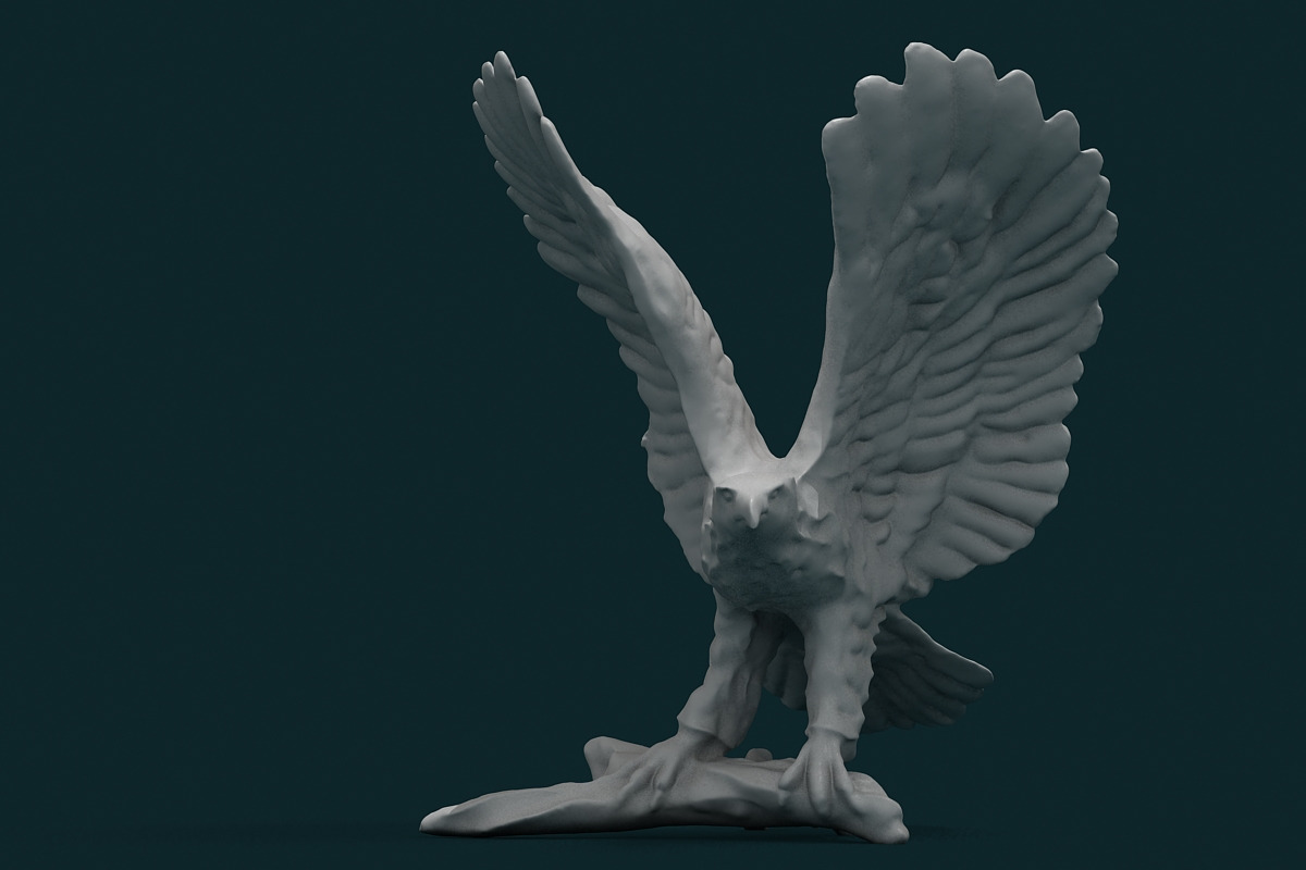 Eagle Figurine, an Animal 3D Model by Giimann (Photo 1 of 8)