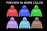 Vintage Boxy Hoodie Mockup, a Shirt Mockup by yalanois (Thumbnail 3 of 6)