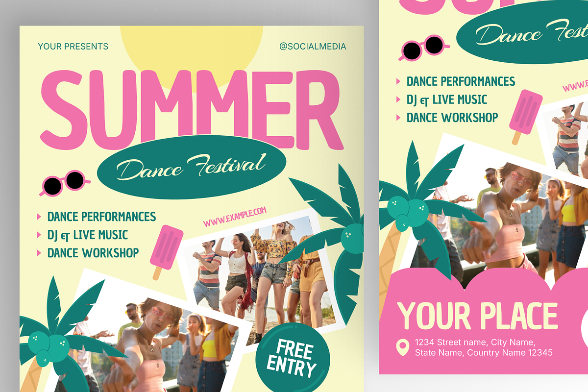 Playful Summer Dancing A3 Poster, a Poster Template by Annora Studio (Photo 4 of 6)
