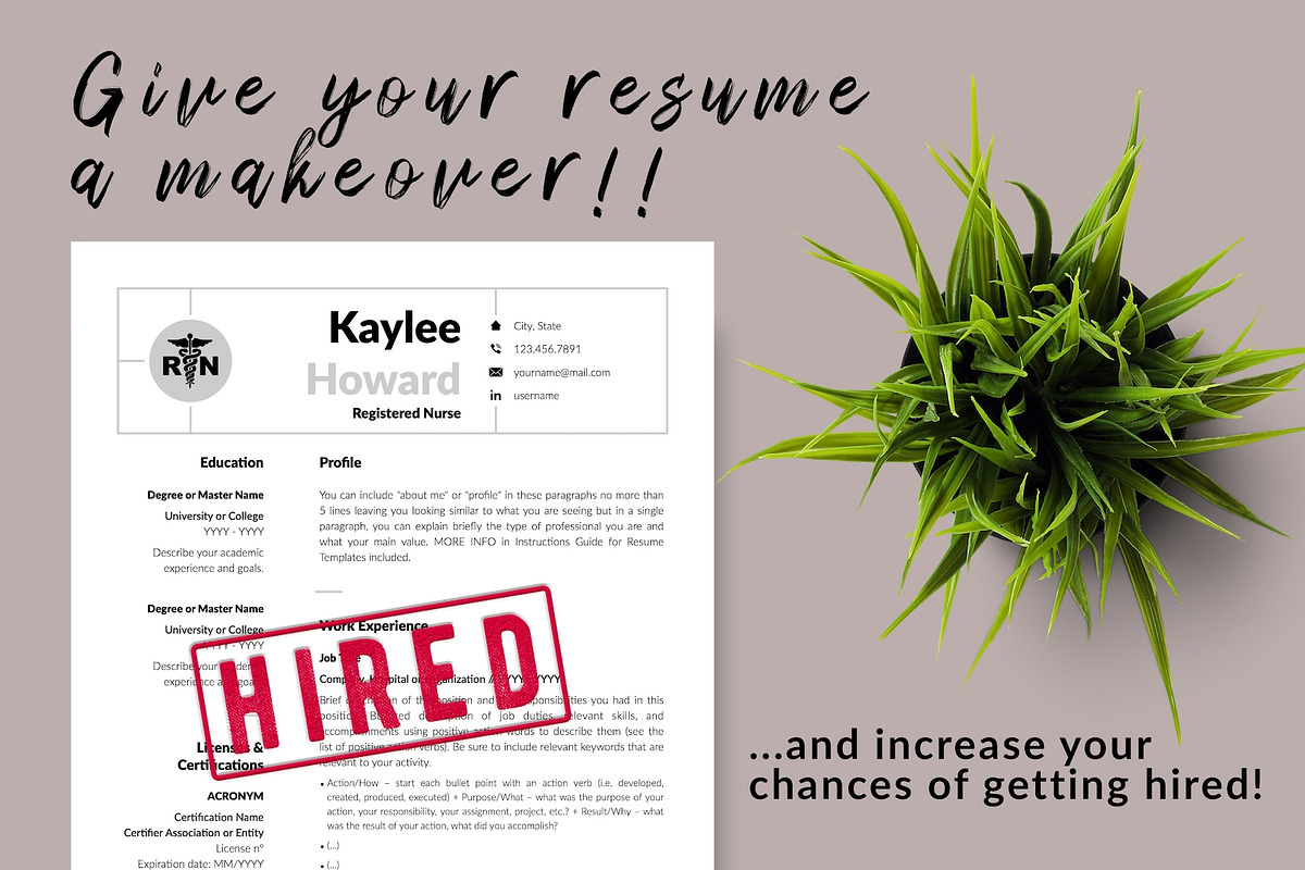Nurse Resume Design / CV - Kaylee, a Resume Template by Templates Design Co. (Photo 16 of 17)