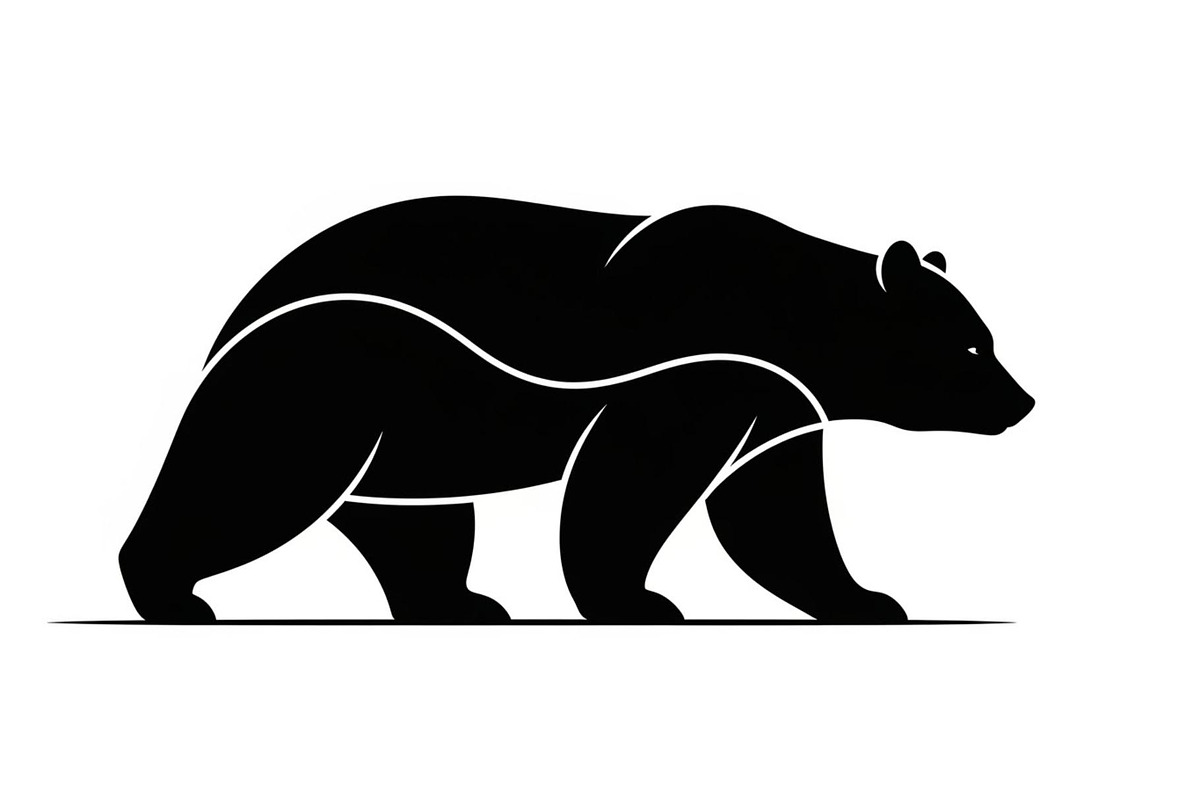 Nature Wildlife Bear Silhouette Bund, an Illustration by Designs_River (Photo 28 of 51)