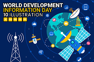 10 World Development Information Day, a Technology Illustration by denayunebgt