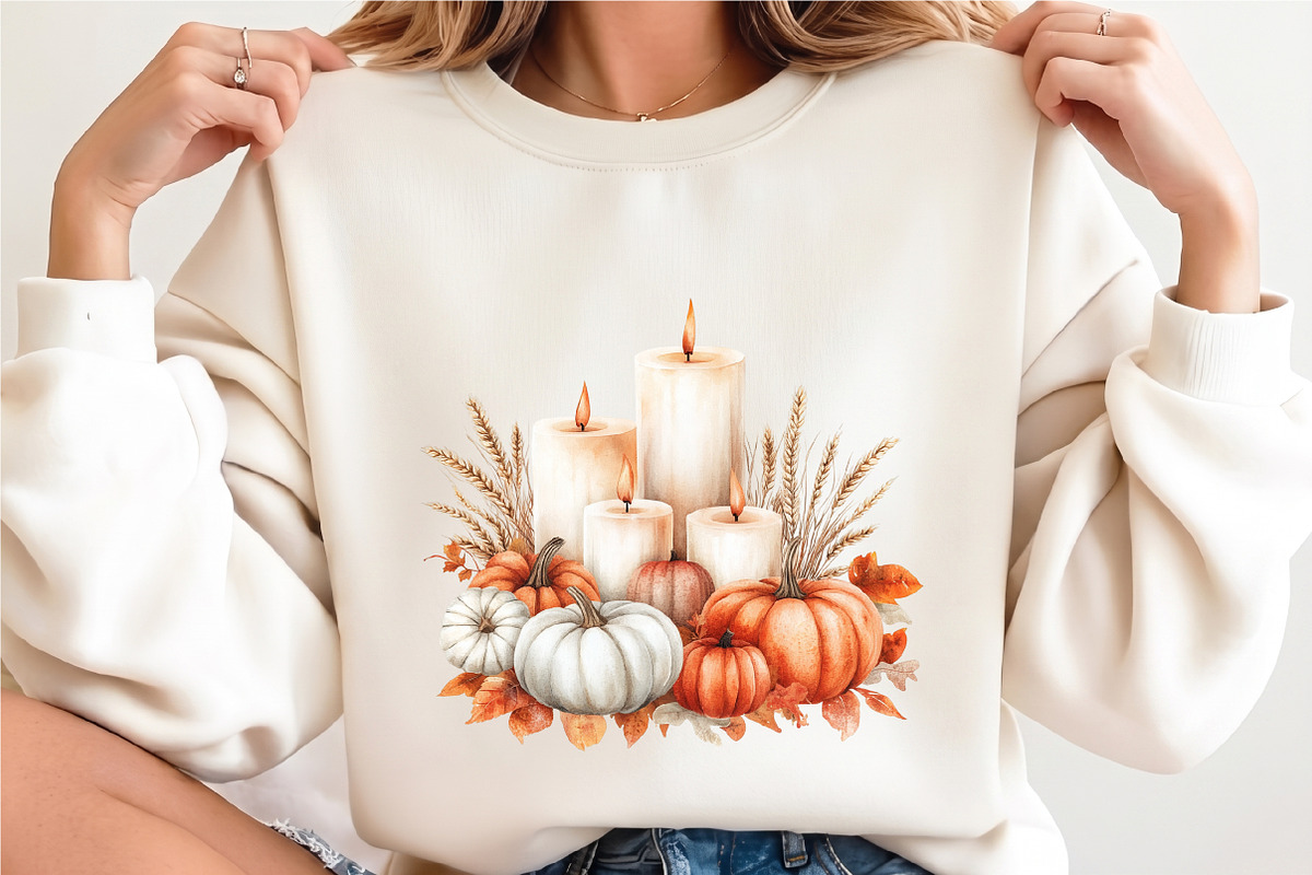 Watercolor Pumpkin Spice Clipart, a Seasonal Illustration by designcity5 (Photo 5 of 5)