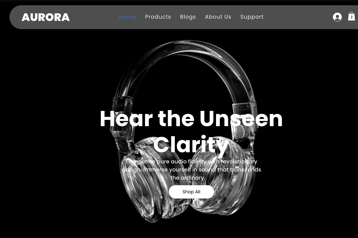 Aurora Shop: Wix Studio Ecommerce, a Wix Template by Webstify (Photo 1 of 5)