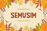 Semusim | Display Font, a Sans Serif Font by filosovis (Thumbnail 1 of 5)