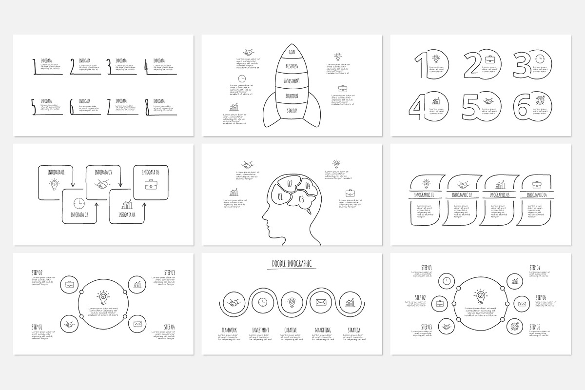 Keynote Doodle Infographics, a Presentation Template by Abert (Photo 8 of 11)