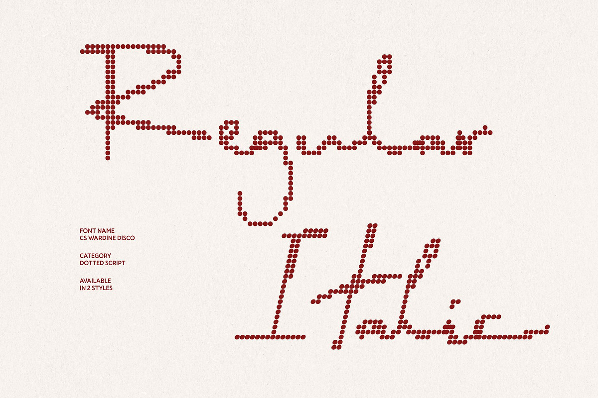 CS Wardine Disco, a Script Font by Craft Supply Co. (Photo 5 of 8)