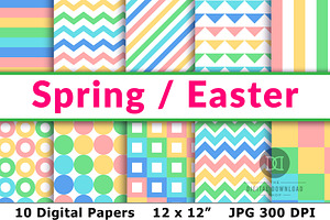 Spring / Easter Digital Papers