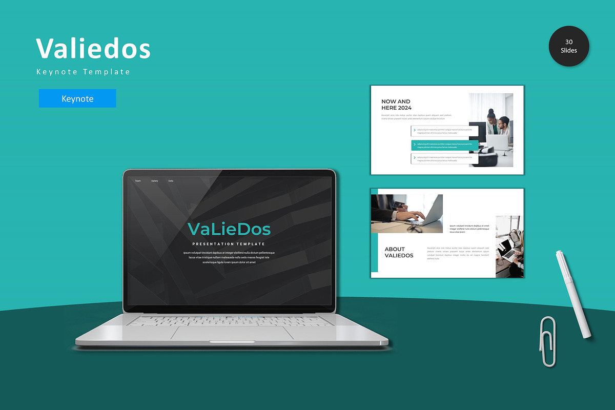 Valiedos - Keynote Template, a Presentation Template by StreaksideStd (Photo 1 of 4)