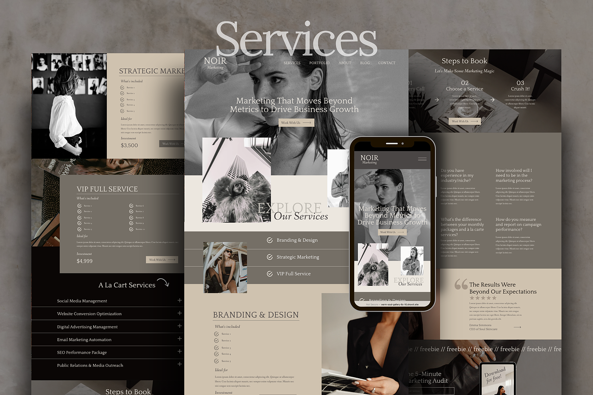 Marketing Agency Website Showit, a Squarespace Template by Warmsoulgallery (Photo 3 of 10)