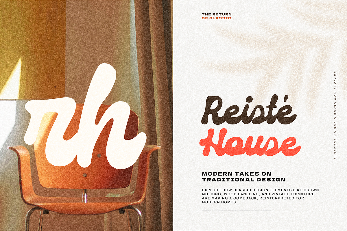 Roille Retro Script Classic, a Script Font by Typetemp Studio (Photo 5 of 23)