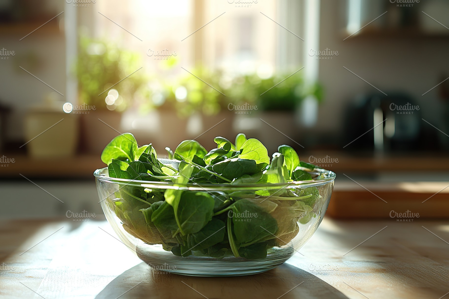 Fresh basil leaves in bowl, healthy food, a Food & Drink Photo by AlyaAnd