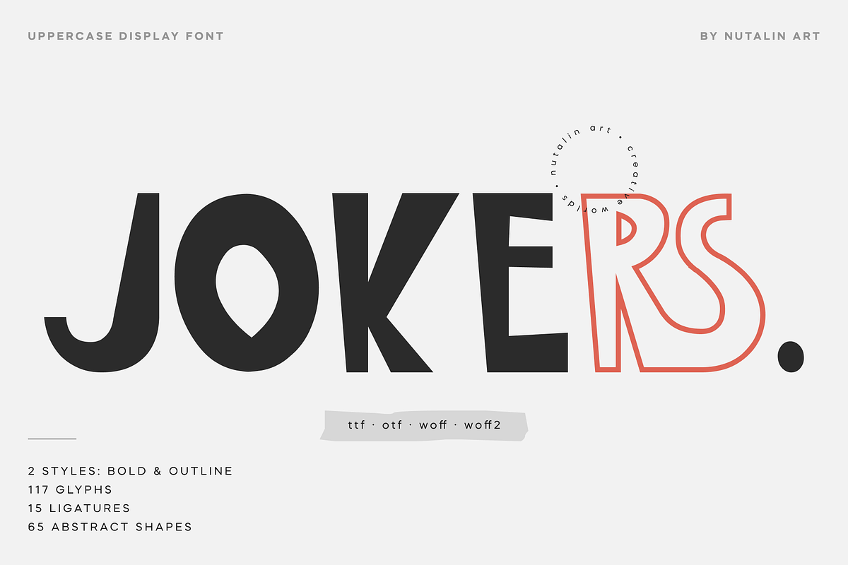 Jokers | Jouful Hand Drawn Font Duo, a Handwritten Font by Nutalin Art (Photo 1 of 10)
