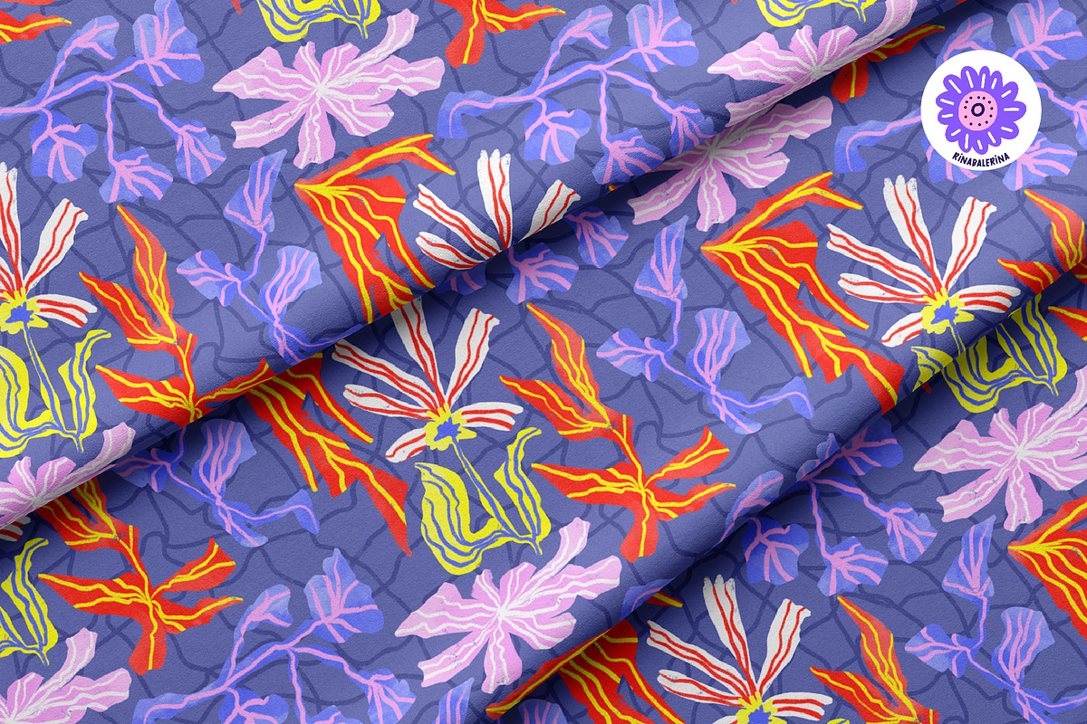 Abstract Floral Seamless Pattern, a Pattern Graphic by BAGIRA | Studio (Photo 5 of 6)