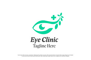 Eye health care logo template