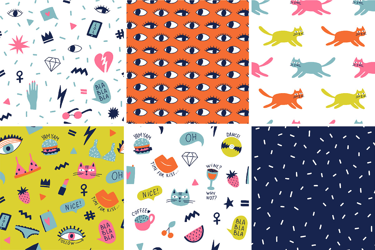 Girl Power stickers & patterns, an Object Graphic by Bosotochka♥Art (Photo 7 of 8)