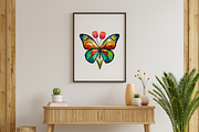 Tulip Butterfly Sublimation Clipart, an Animal Illustration by FloridPrintables (Thumbnail 9 of 12)