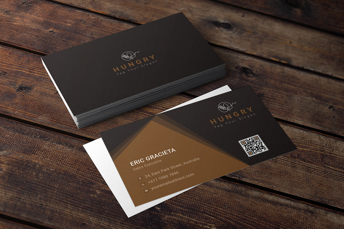 Restaurant Business Card, a Business Card Template by graphicsunday (Photo 3 of 3)