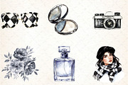 Black & White Decor Clipart, an Illustration by DreamCafeArt (Thumbnail 6 of 7)