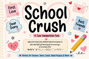 School Crush, a Script Font by Wow Magic (Thumbnail 2 of 6)