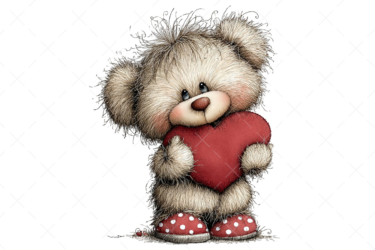 Whimsical Teddy Bear Clipart Bear, an Illustration by Craft Nest (Photo 10 of 11)
