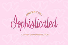 SOPHISTICATED Brush Cursive Font