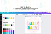 JellyBean: Cute Logo Template Canva, a Branding & Logo Template by ltsdesigns (Thumbnail 3 of 3)