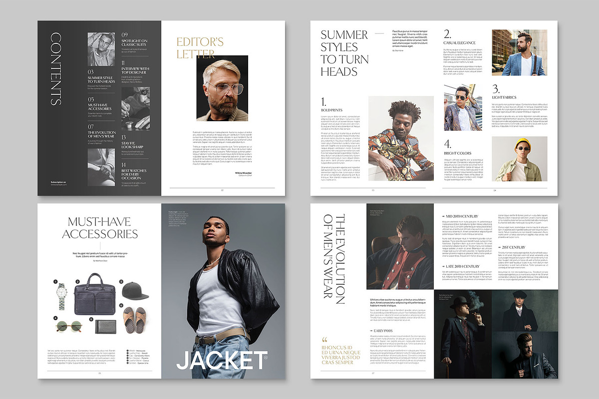 Men's Fashion Magazine Template, a Magazine Template by BrandPacks (Photo 3 of 6)