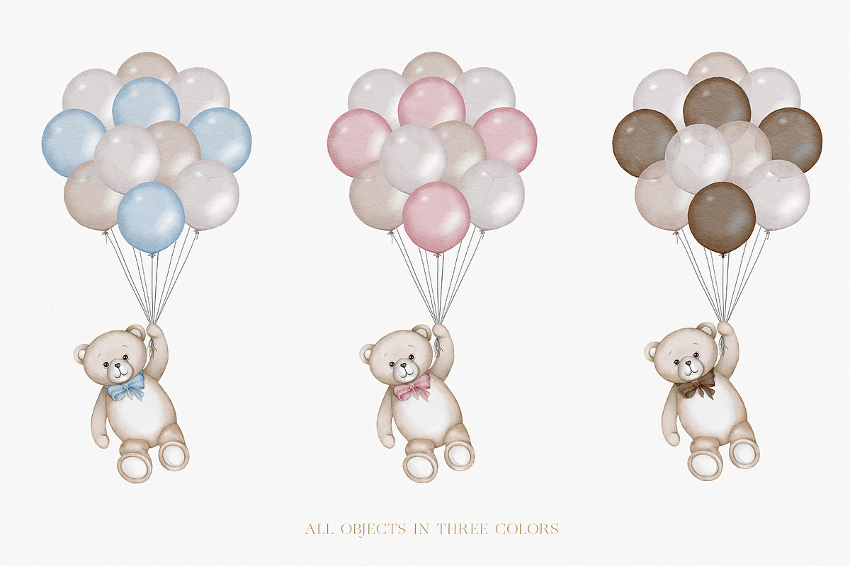 Baby Shower Bears - Kids Graphic Set, an Animal Illustration by Veris Studio (Photo 17 of 18)