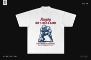 Rugby Lover T-shirt Design, a Sport Illustration by shaondesigns (Thumbnail 3 of 6)