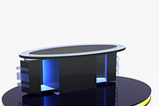 TV Studio News Desk 12, an Architecture 3D Model by akerStudio (Thumbnail 13 of 28)