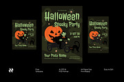 Halloween Spooky Party Flyer, a Flyer Template by Neermana (Thumbnail 1 of 4)