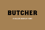 Butcher, a Serif Font by Studio One Four (Thumbnail 1 of 5)