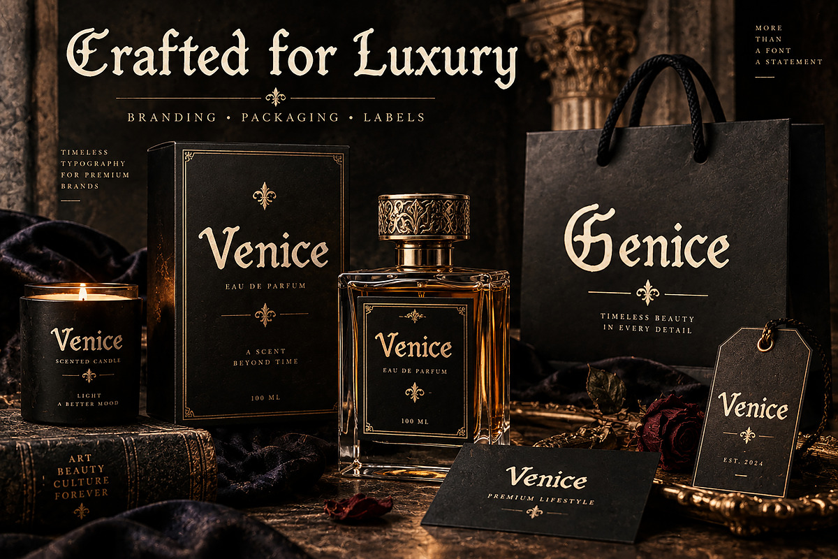 Venice Gothic – Blackletter Font, a Blackletter Font by Wow Magic (Photo 3 of 5)