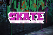 Gracs Scadoz - Graffiti & Paint Font, a Sans Serif Font by QR Design Studio (Thumbnail 2 of 6)