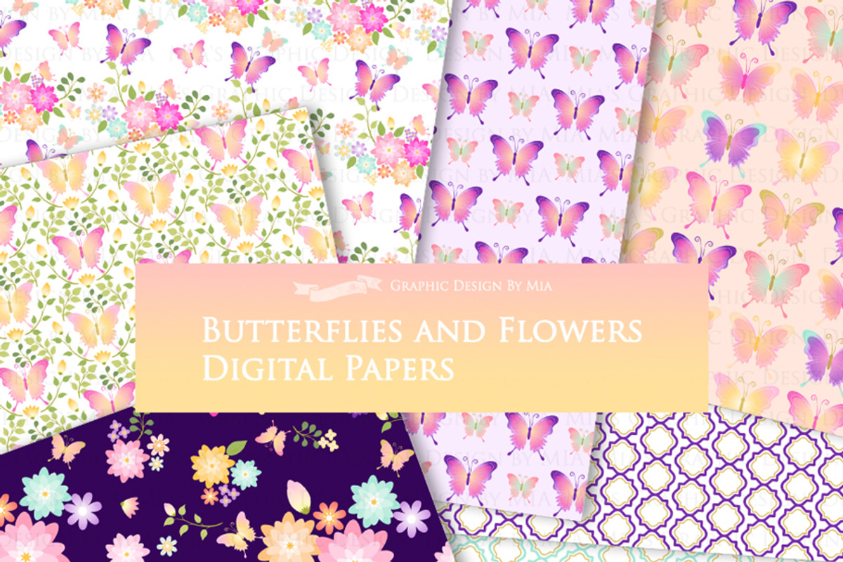 Butterflies and Flowers, an Illustration by Mia's Graphic Design (Photo 10 of 11)