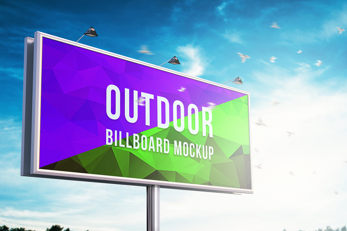 Outdoor Billboard Mockup, an Advertising Mockup by CREATIVE DUDE (Photo 4 of 4)