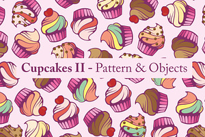 Cupcakes II - Pattern & Objects