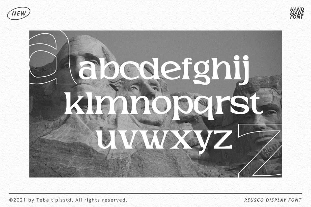 Reusco - Display Typeface, a Serif Font by tebaltipislab (Photo 3 of 15)