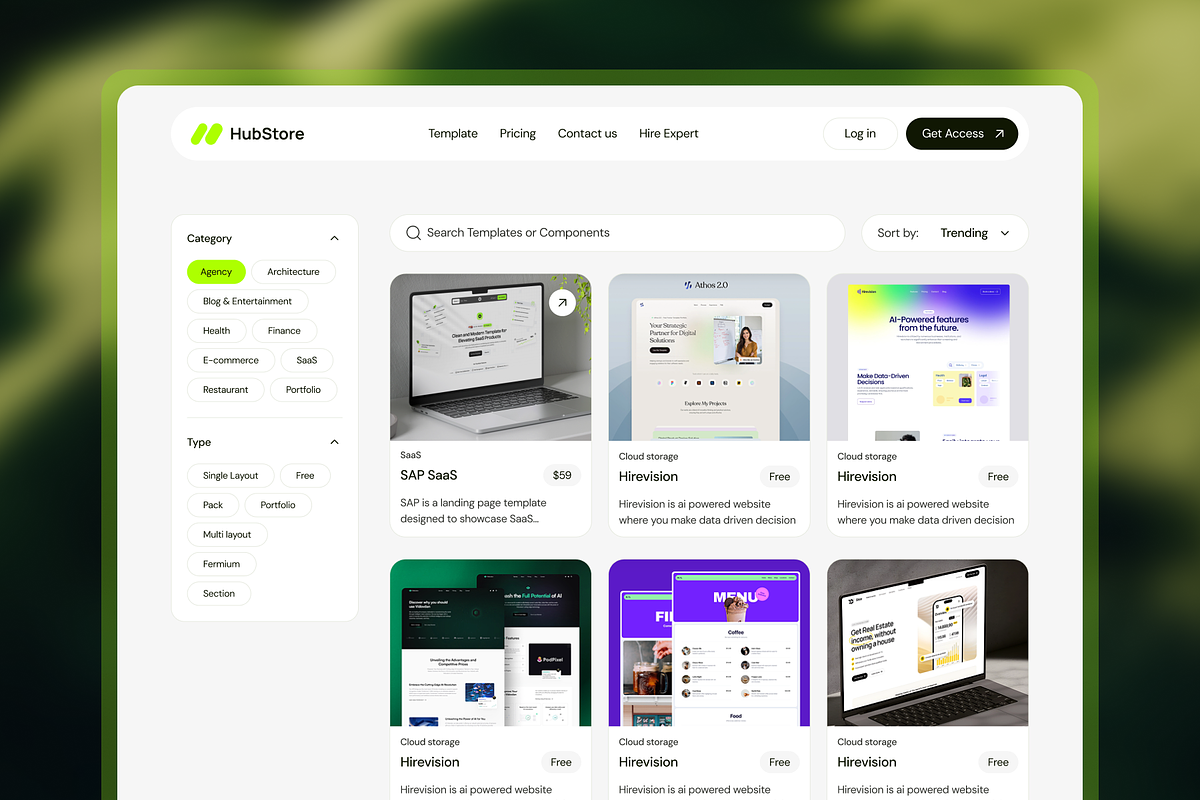 HubStore — Sell Products | Framer, a Landing Page Template by Pentaclay (Photo 2 of 4)