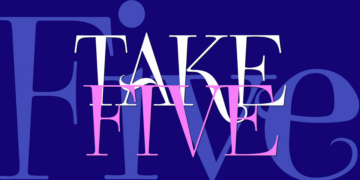 Take Five, a Serif Font by Wiescher-Design (Photo 1 of 2)