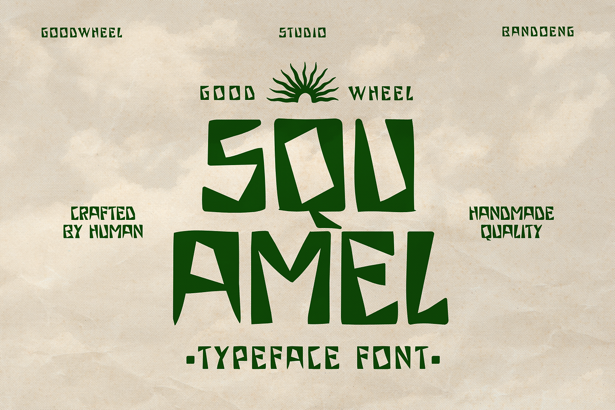 Squamel | Handdrawn Typeface, a Handwritten Font by Goodwheel Studio (Photo 1 of 7)