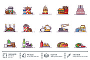 Food collection vector illustration, a Duotone Icon by Creastale (Thumbnail 2 of 8)