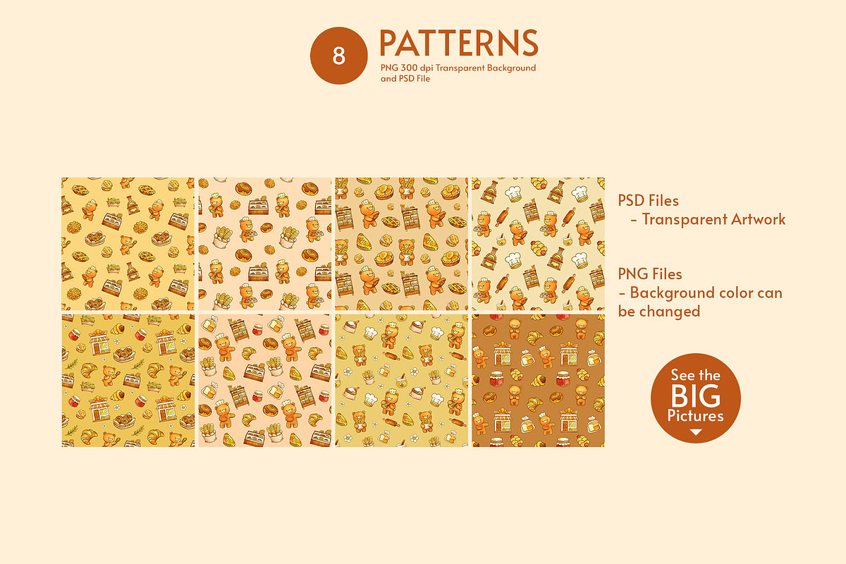 Bear Hug Bakery – Digital Hand-Drawn, an Animal Illustration by CreativeValuation (Photo 4 of 10)