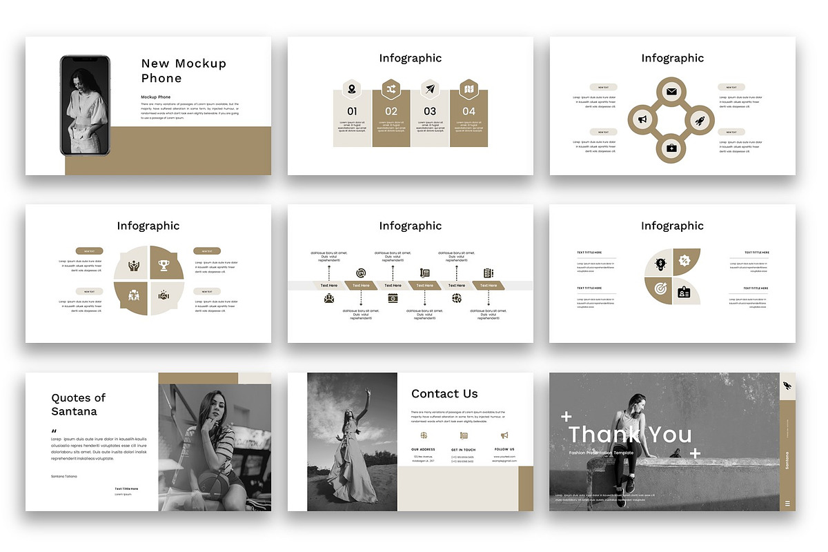 Santana – Fashion  PowerPoint, a Presentation Template by kreatifreya (Photo 4 of 5)
