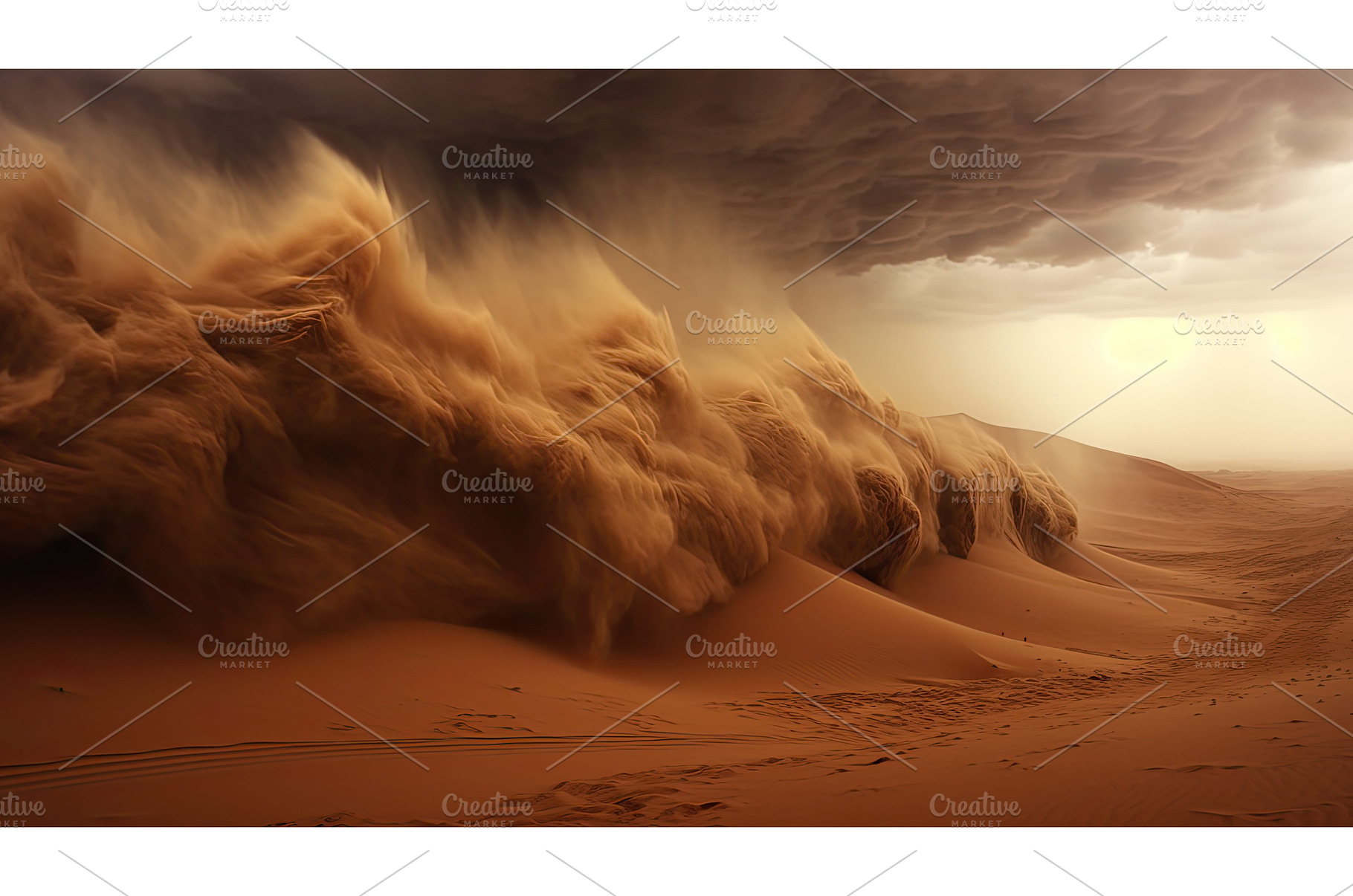 storm dark desert sand ai generated, a Background Photo by pikepicture
